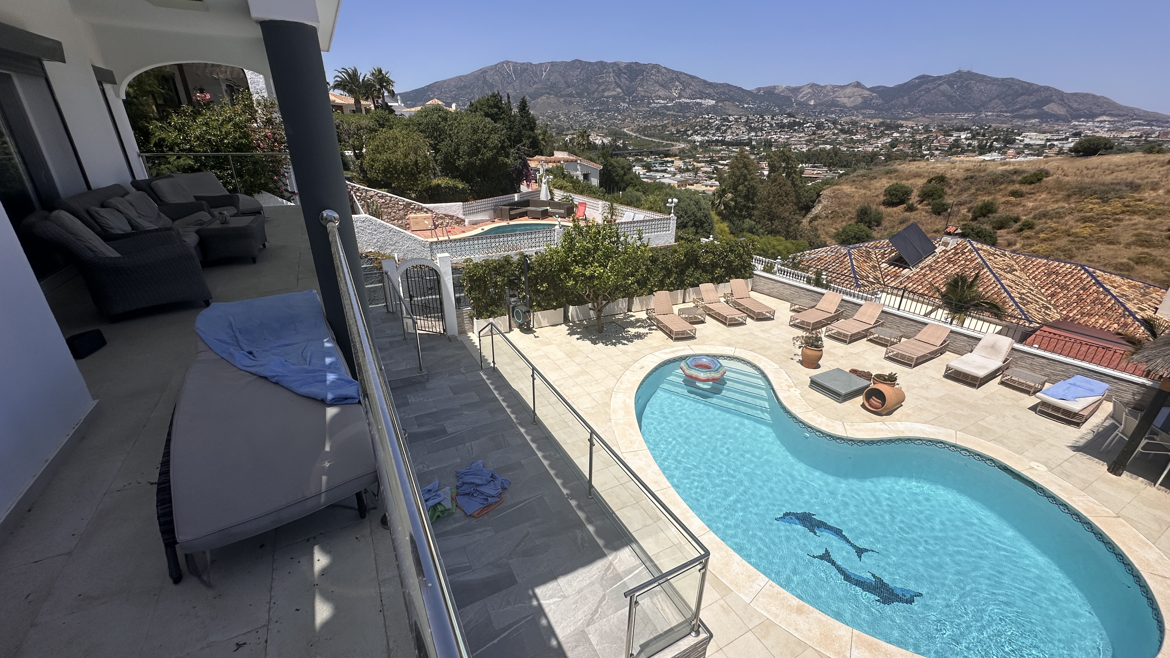Pool from upper balcony